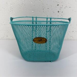 Nantucket Surfside Blue Wire Hook On Bike Bicycle Basket